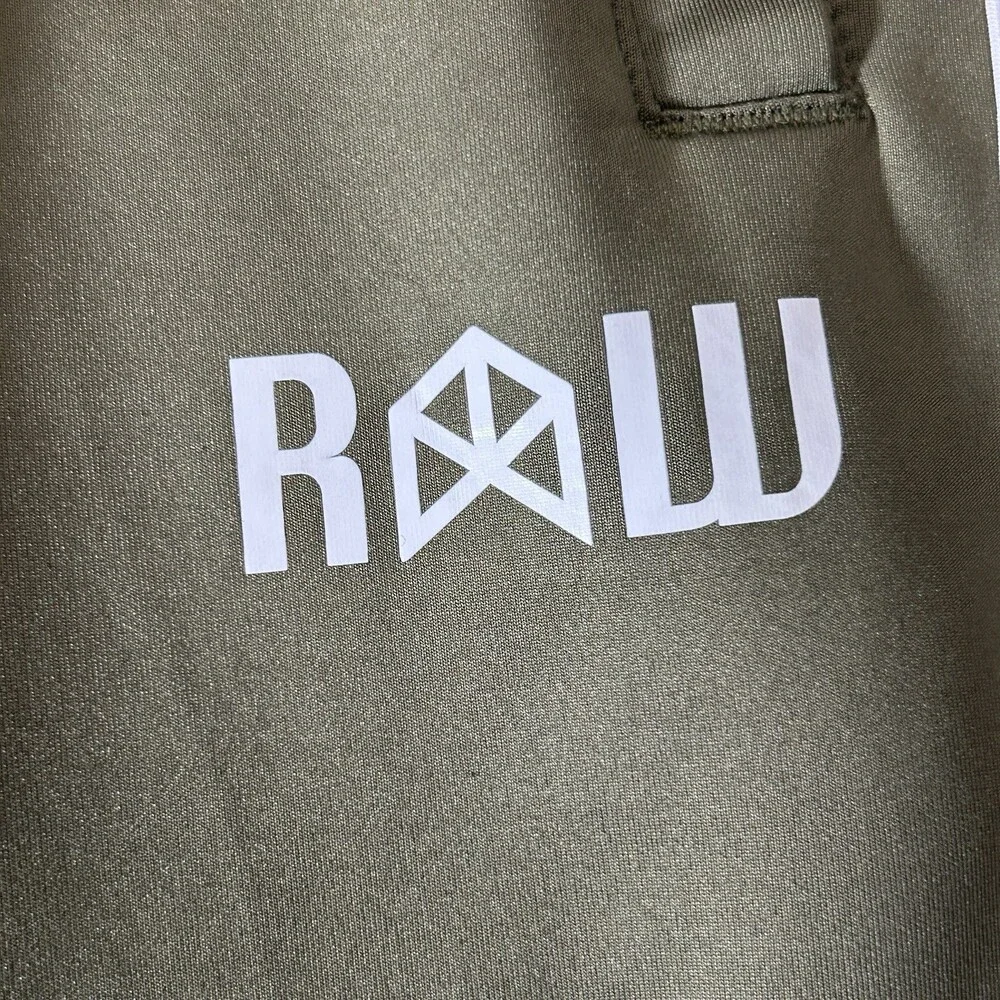 Raw Gear Sweatpants Mens S Green Bradley Martyn Performance Stretch Gym Jogger